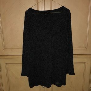 v neck sweater dress